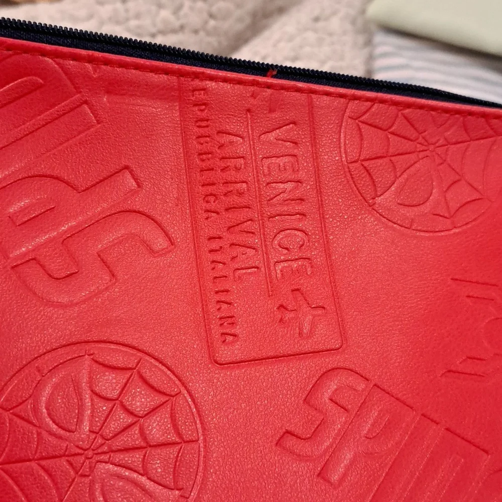 MARVEL Spider-Man Red & Blue Embossed Pouches Far From Home Movie Bags (2)